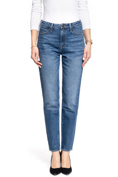 DAMSKIE SPODNIE JEANSOWE LEE MOM STRAIGHT MID BOOSTER L32IRDQF SAMPLE 112107616