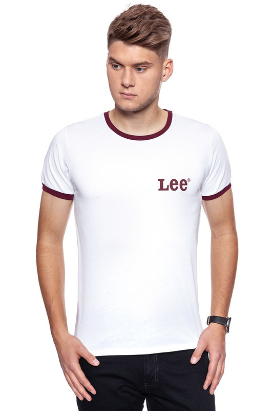 LEE T SHIRT RINGER TEE SS WHITE L65NAI12