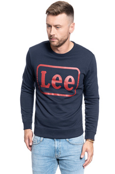BLUZA MĘSKA LEE LOGO CREW SWS NIGHT SKY L80JFBSJ 112121401