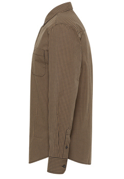 Męska Koszula Mustang Style Chester Gingham Check Brown Navy 1016087 12690