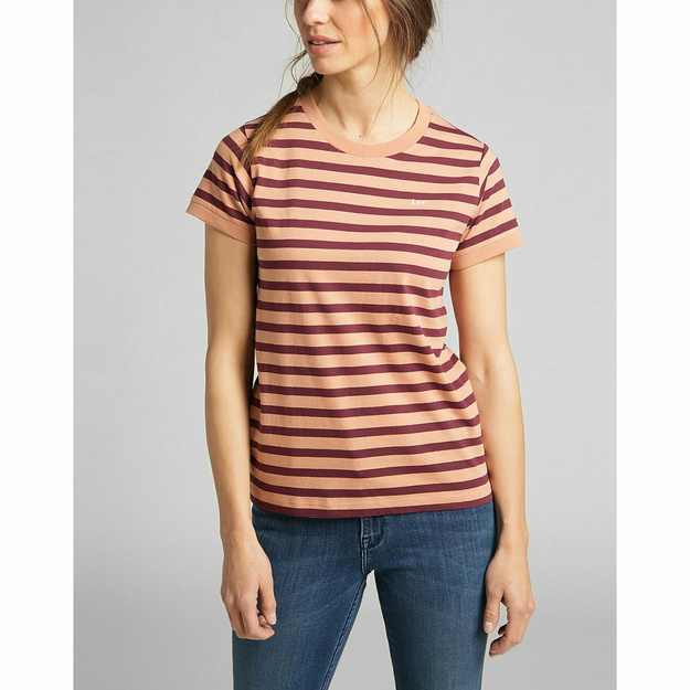 LEE STRIPE TEE DAMSKI T-SHIRT REDRUM L40XCIO