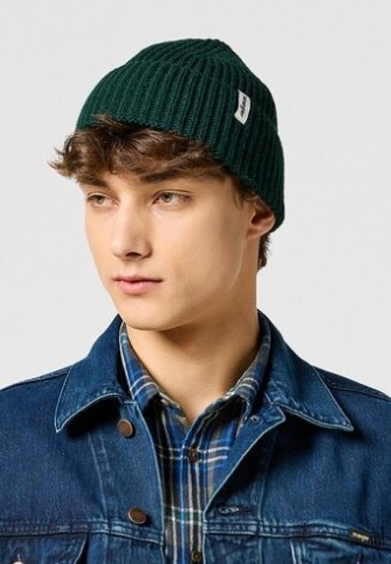 WRANGLER SIGN OFF BEANIE MĘSKA CZAPKA ZIMOWA CIEPŁA SCRAB 112358316 W0M9018355