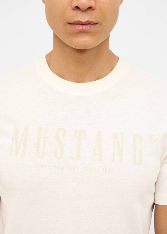 Męski T-Shirt Mustang Style Austin Whisper White 1016480 2013