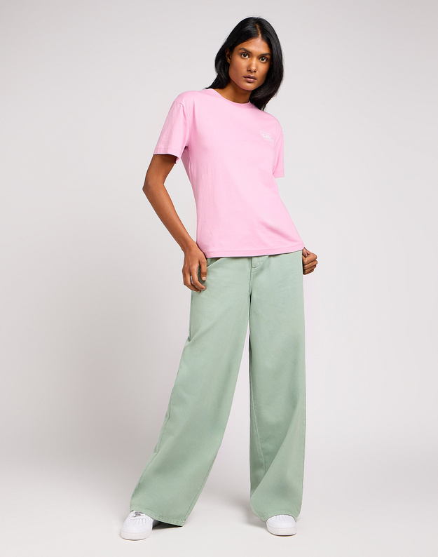 LEE DAMSKA KOSZULKA LEE RELAXED CREW TEE SUGAR LILAC 112350207