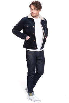 KURTKA ZIMOWA WRANGLER 124MJ SHERPA NAVY W4MSUP114 112129153