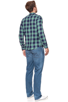 KOSZULA WRANGLER LS 1 PKT SHIRT AMAZON GREEN W5953ORUX 112129787
