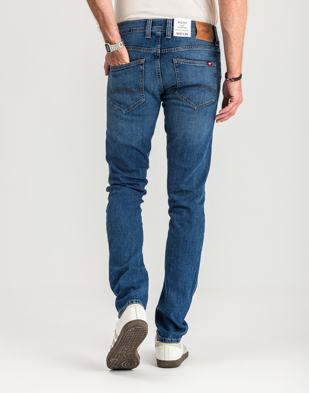 MUSTANG OREGON SLIM MĘSKIE SPODNIE JEANSOWE JEANSY DŻINSY DENIM BLUE 1015041 5000 702