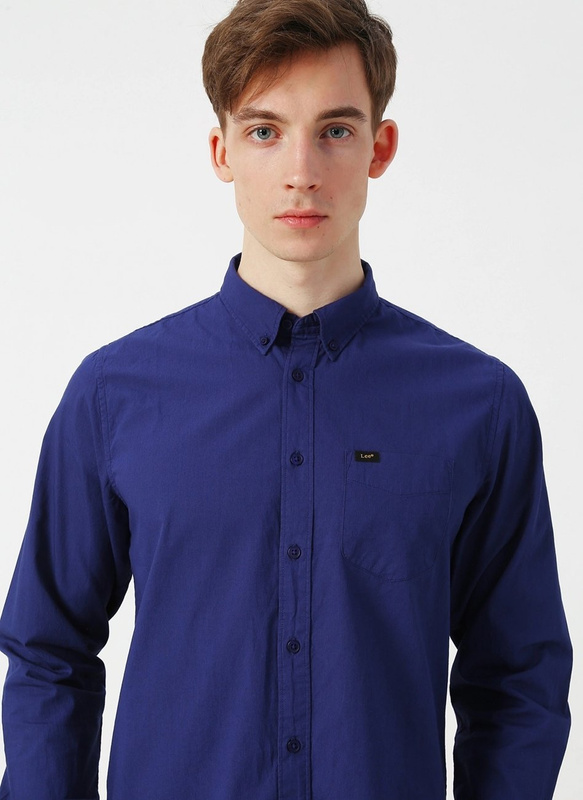 MĘSKA KOSZULA MATERIAŁOWA LEE LEE BUTTON DOWN BLUEPRINT L880NBLH 112123298