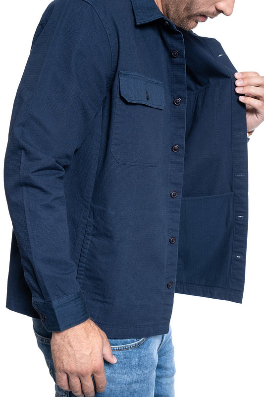 MĘSKA KOSZULA MATERIAŁOWA LEE 2 PKT OVERSHIRT RELAXED FIT NAVY L67MDO35 112116898