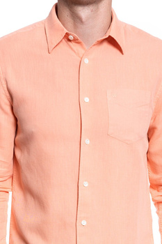 KOSZULA MĘSKA WRANGLER LS 1 PKT SHIRT MELON ORANGE W5A9LOA04 112130086