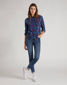 LEE REGULAR WESTERN SHIR OIL BLUE L45SJHMO 112110488