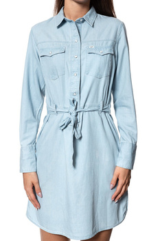 DAMSKA SUKIENKA LEE DENIM DRESS FADED BLUE L50ZBISQ 112111459