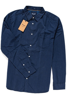 WRANGLER L/S 1PKT SHIRT NAVY W5953NJ35