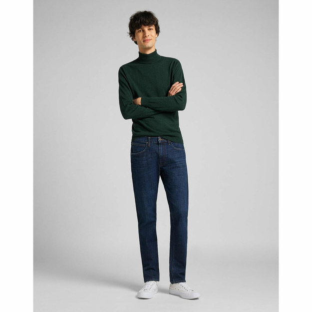 LEE HIGH NECK KNIT MĘSKI SWETER GOLF PINE L83CKFOS 112122317