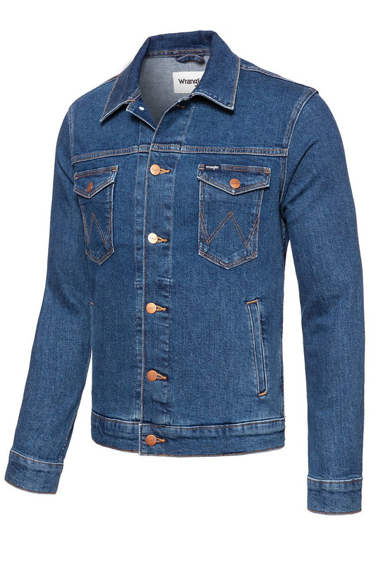 WRANGLER REGULAR JACKET DARKSTONE W44323090 SAMPLE 112128852