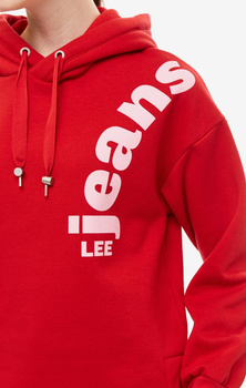 BLUZA DAMSKA LEE CHUNKY HOODY WARP RED L36CTTKG 112107826