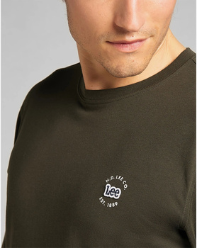 LEE LS PATCH LOGO TEE MĘSKA BLUZA KLASYCZNA LOGO SERPICO GREEN L60RFQOJ 112140339