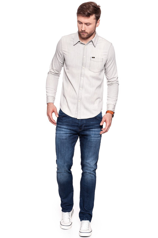 LEE BUTTON DOWN WATER GREY L880KEDA