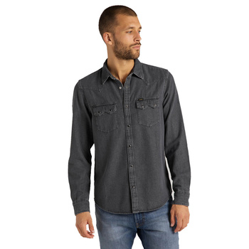 LEE RIDER SHIRT REGULAR FIT MĘSKA KOSZULA JEANSOWA ASPHALT L851PAFZ 112122510
