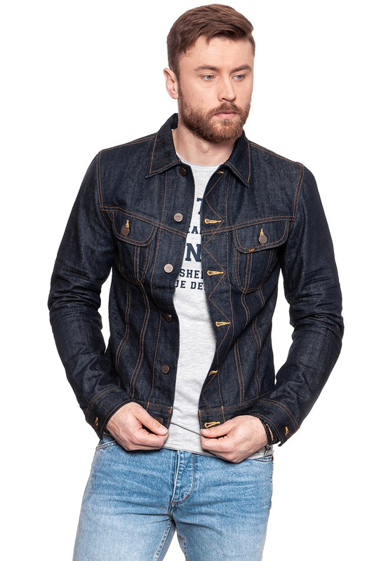 KURTKA JEANSOWA LEE RIDER JACKET SLIM BLUE DENIM L888ATPY