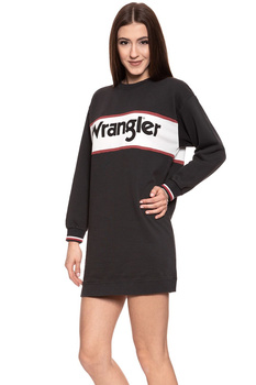 DAMSKA SUKIENKA WRANGLER SWEAT DRESS FADED BLACK W9066HQV6 112132426