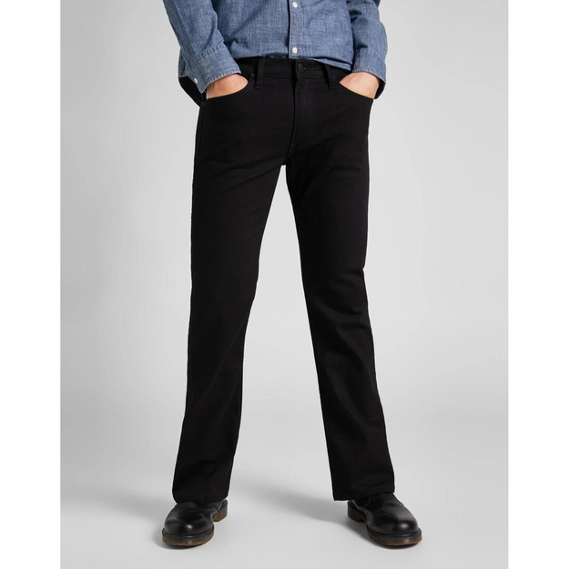 LEE TRENTON MĘSKIE SPODNIE JEANSOWE BLACK RINSE L709QQ47 112118558