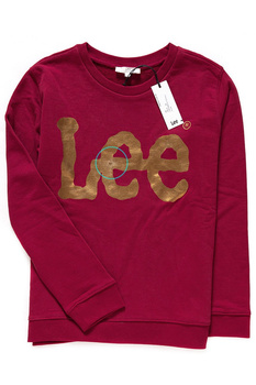 LEE LOGO CREW GLITTER RHUBARB RED L53VJSGB 112112575
