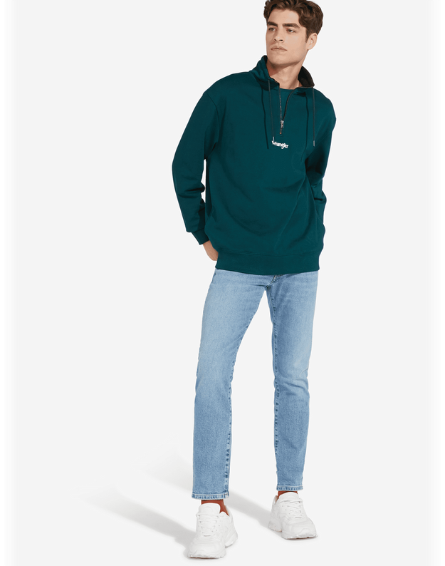 BLUZA WRANGLER HALF ZIP SWEAT PINE W6B2IQG01 112130684