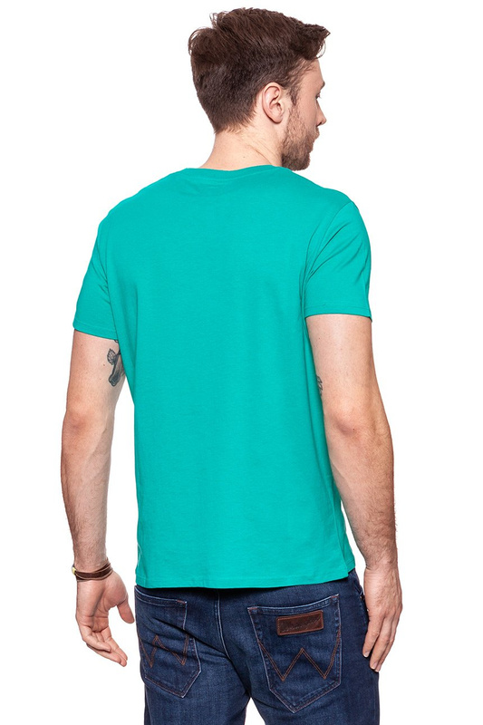 KOSZULKA WRANGLER LOGO TEE SPECTRA GREEN W7B62FQWB 112131519