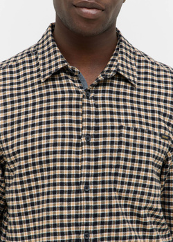 Męska Koszula Mustang Style Eastbridge Brushed Twill Mini Check Black 1016960 12786