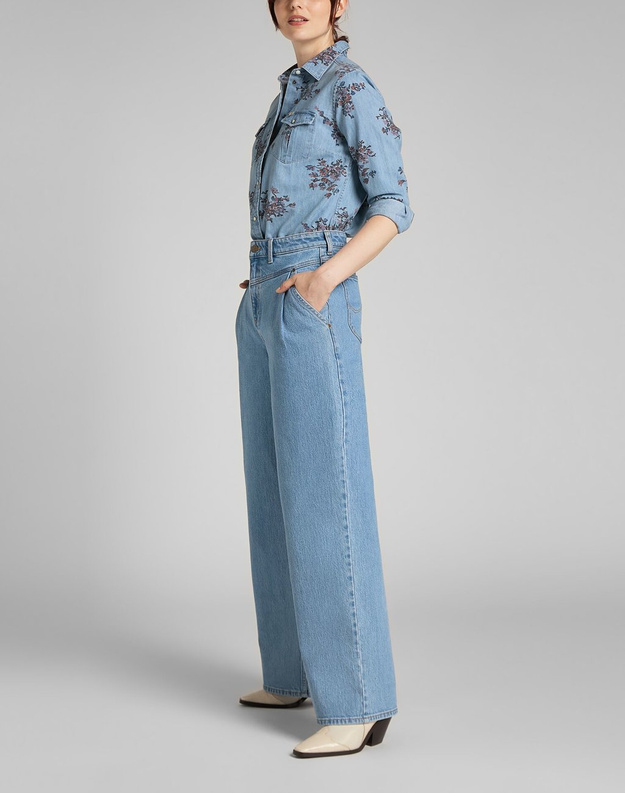 LEE REGULAR WESTERN SHIRT DAMSKA KOSZULA JEANSOWA BLUE YONDER L45SXHSV 112140163