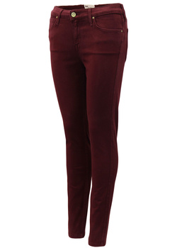 LEE SKINNY DAMSKIE SPODNIE SCARLETT RICH BURGUNDY L526GHIS