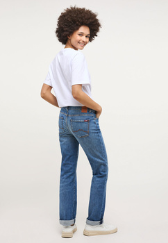 MUSTANG Crosby Relaxed Straight Damskie Spodnie Jeansowe Denim Blue 1013594 5000 582