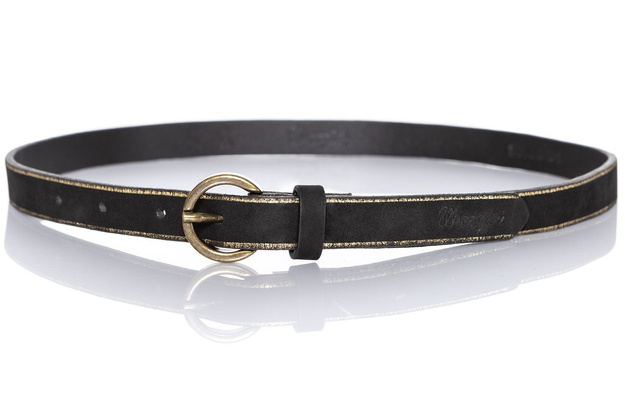 WRANGLER BLACK&GOLD BELT BLACK W0B31U101 112125514