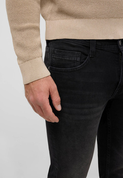 Męskie Spodnie jeansowe Mustang Style Oregon Slim Denim Black 1016798 4000 803