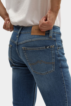 Męskie Spodnie Jeansowe Mustang Style Tramper Straight Denim Blue 1016809 5000 502
