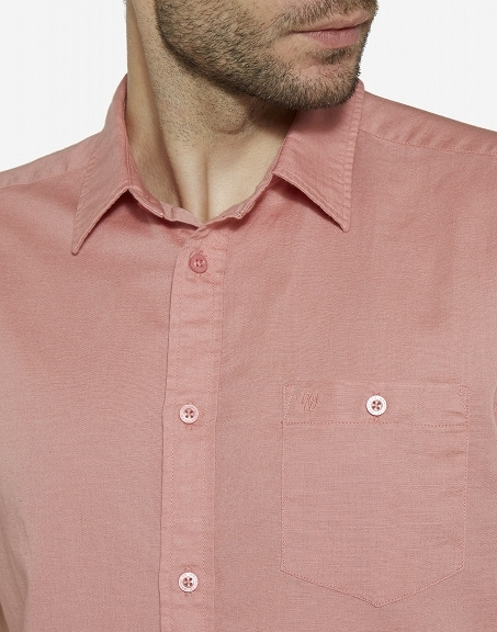 WRANGLER S/S 1 PKT SHIRT MĘSKA KOSZULA KRÓTKI RĘKAW DUSTY ROSE W5860LOS7