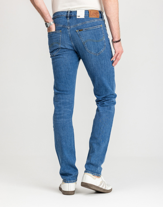 LEE DAREN ZIP FLY MĘSKIE SPODNIE JEANSOWE JEANSY DŻINSY DARK FREEPORT L707PXGQ 112140688