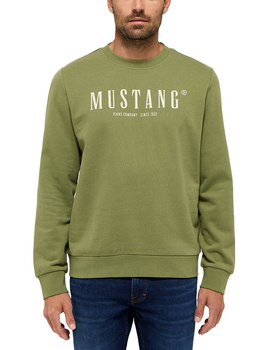 Męska bluza nierozpinana Mustang Style Clio Loden Green 1015917 6353
