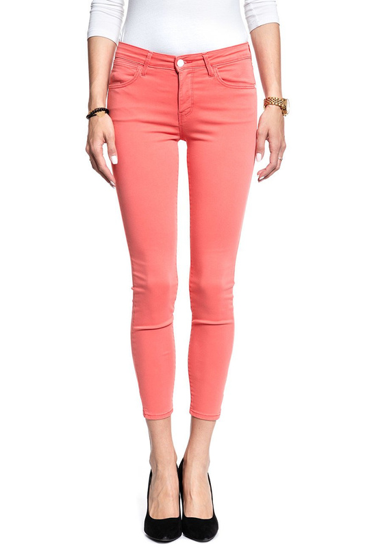 SPODNIE WRANGLER DAMSKIE SKINNY CROP CORAL W28MHL12B 112128458