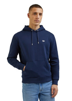 LEE PLAIN HOODIE MĘSKA BLUZA Z KAPTUREM EMPEROR NAVY L80YRFA67