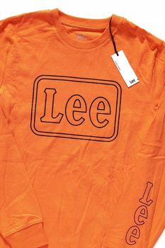 LEE BOX LS MĘSKI LONGSLEEVE KOSZULKA DŁUGI RĘKAW SIGN ORANGE L60FREME 112113355