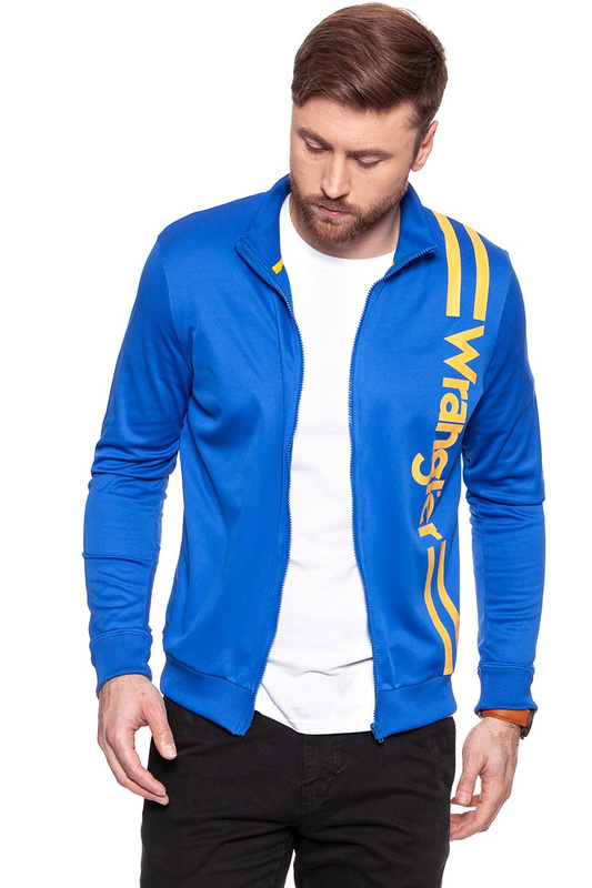 BLUZA WRANGLER MĘSKA B&Y ZIP SWEAT NAUTICAL BLUE W6558DZV2 112130569