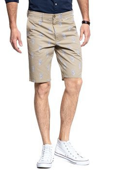 KRÓTKIE SPODENKI WRANGLER CHINO SHORT CAMEL WASHED W14AMZ49J 112126575