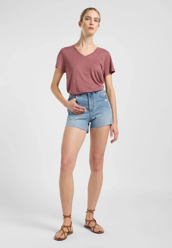 DAMSKA KOSZULKA LEE V NECK TEE HENNA 112363617