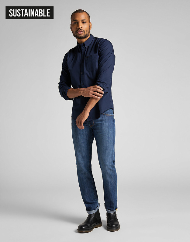 MĘSKA KOSZULA LEE BUTTON DOWN REGULAR FIT NAVY L880JK35 112123165