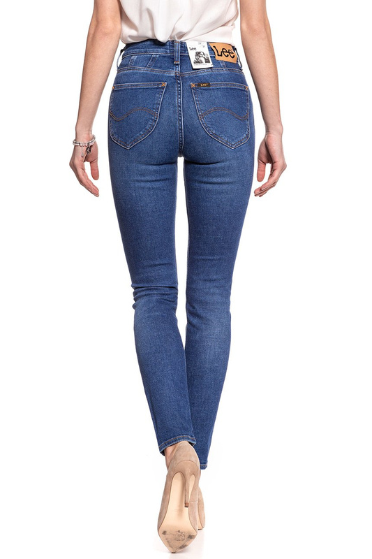 SPODNIE LEE DAMSKIE SCARLETT HIGH TRUE BLUE L31AROPB 112106998
