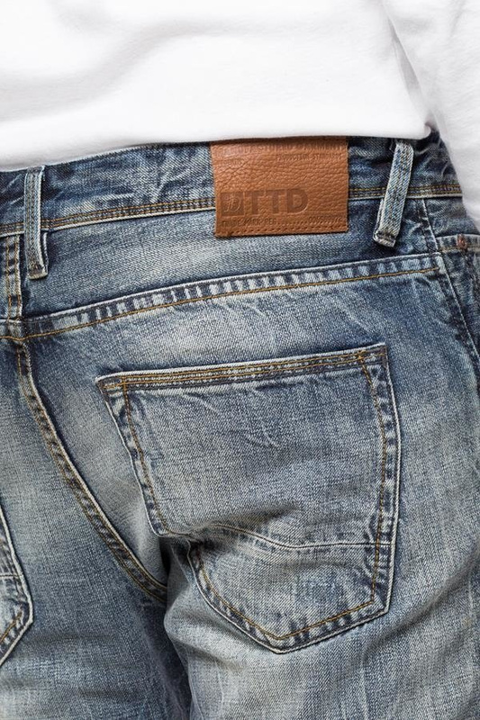 TOM TAILOR SPODNIE MĘSKIE AEDAN SLIM VINTAGE BLUE DENIM 6203519.00.12 COL. 1074
