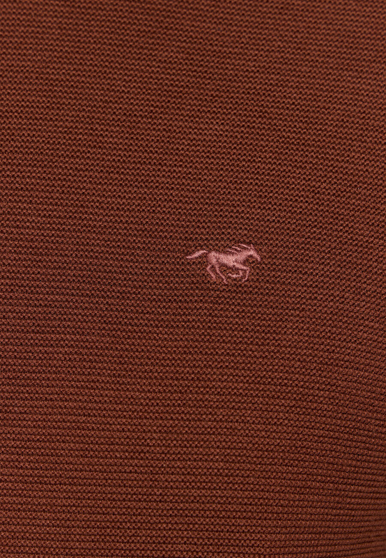 MUSTANG Elliot Cinnamon MĘSKI SWETER LOGO 1015815 3238