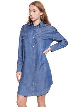 DAMSKA SUKIENKA LEE SHIRT DRESS BLEACHED DENIM L50UKRES 112111427